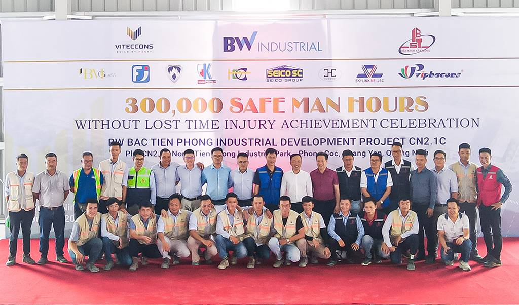 VITECCONS | ACKNOWLEDGEMENT OF 300,000 SAFE WORKING HOURS AT BW BAC TIEN PHONG PROJECT