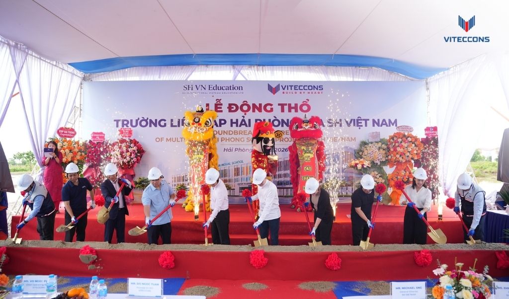 VITECCONS KHỞI CÔNG DỰ ÁN TRƯỜNG LIÊN CẤP HẢI PHÒNG CỦA SH VIỆT NAM