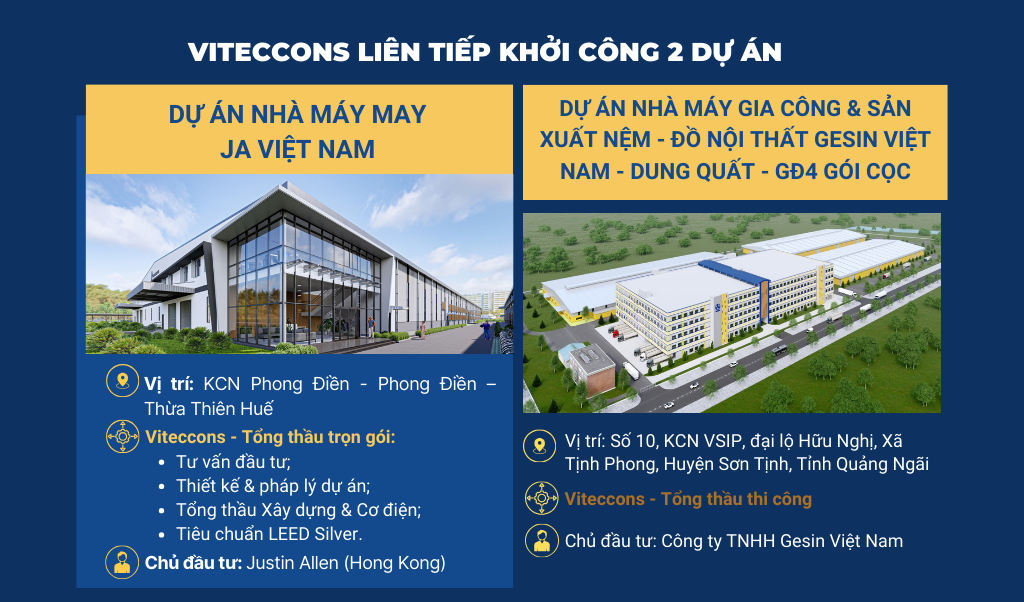 VITECCONS COMMENCES CONSTRUCTION OF 2 PROJECTS IN THE CENTRAL REGION