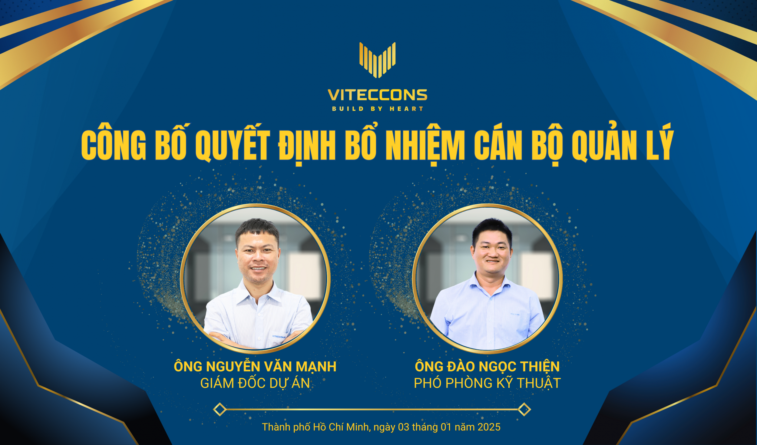 VITECCONS CÔNG BỐ QUYẾT ĐỊNH BỔ NHIỆM CÁN BỘ QUẢN LÝ