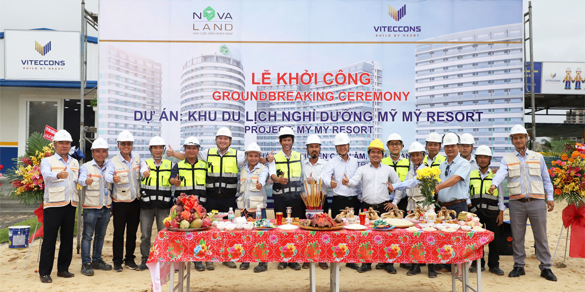 Viteccons khởi công Dự án Khu du lịch nghỉ dưỡng Mỹ Mỹ Resort (Novabeach Cam Ranh)